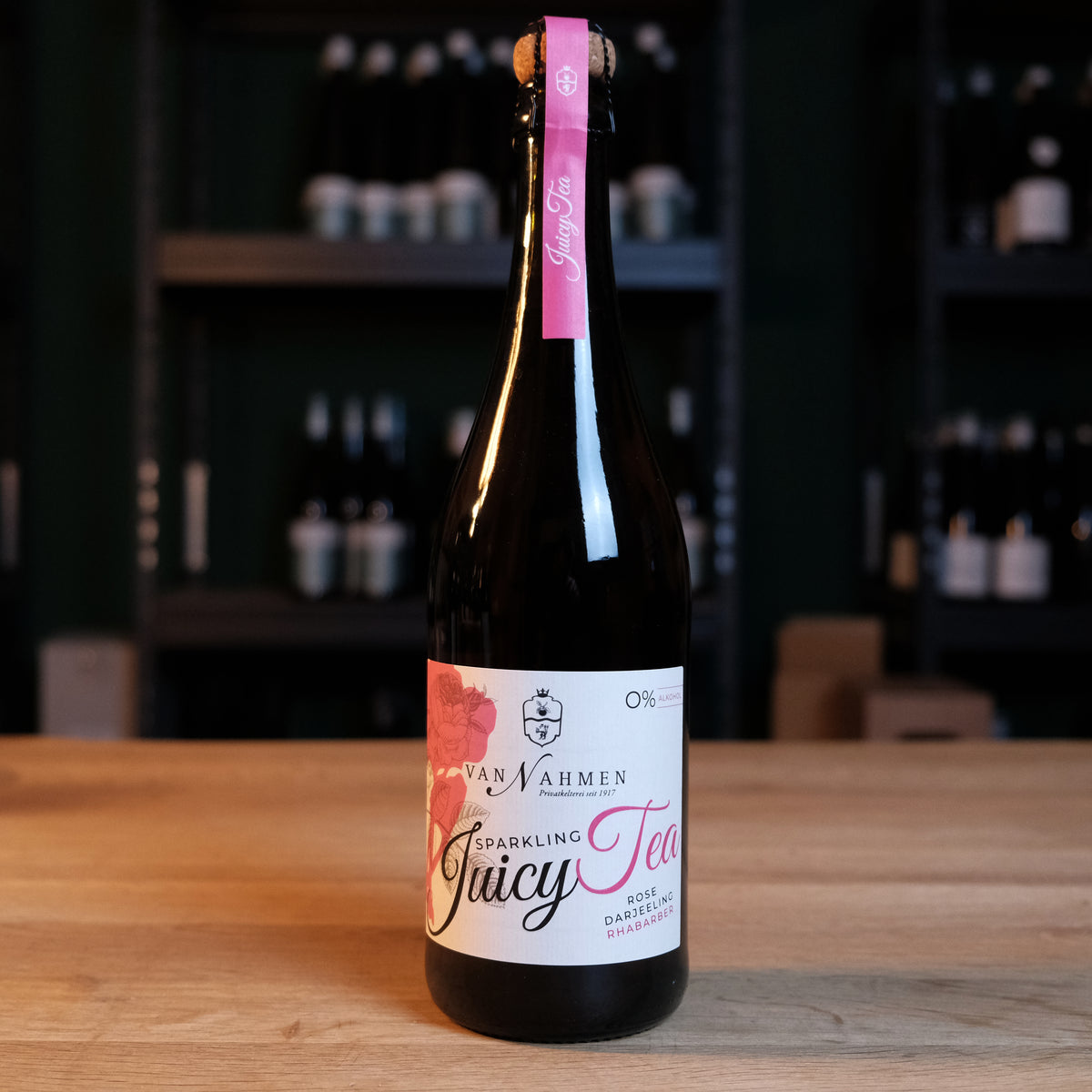 Sparkling Juicy Tea Rosé - Darjeeling-Rhabarber